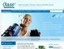 Tablet Screenshot of oase-filtrace.cz